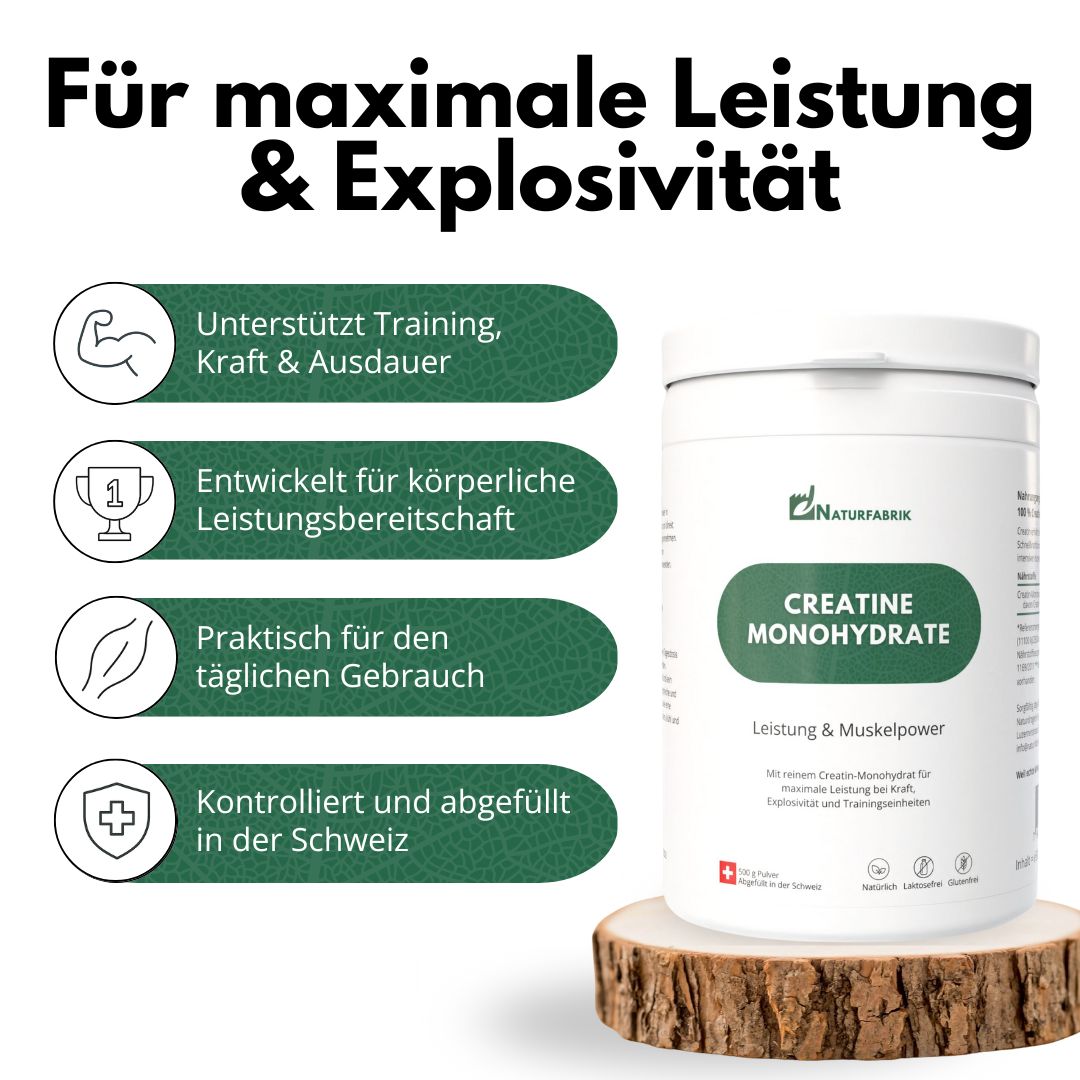DrogerieMarkt24 - DrogerieMarkt24 NATURFABRIK Creatine Monohydrate 500 g - DrogerieMarkt24