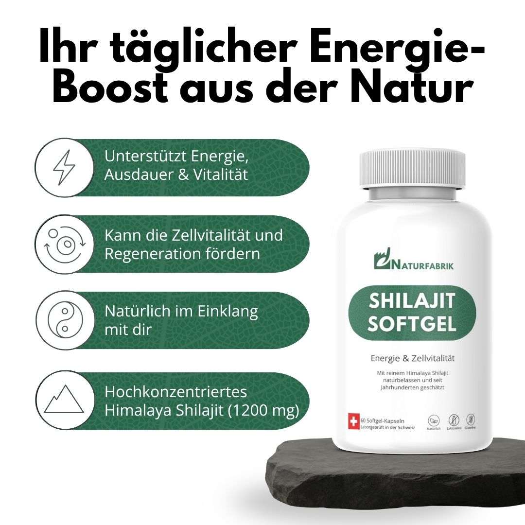 DrogerieMarkt24 - DrogerieMarkt24 NATURFABRIK Shilajit Softgel Kapseln 60 Stück - DrogerieMarkt24
