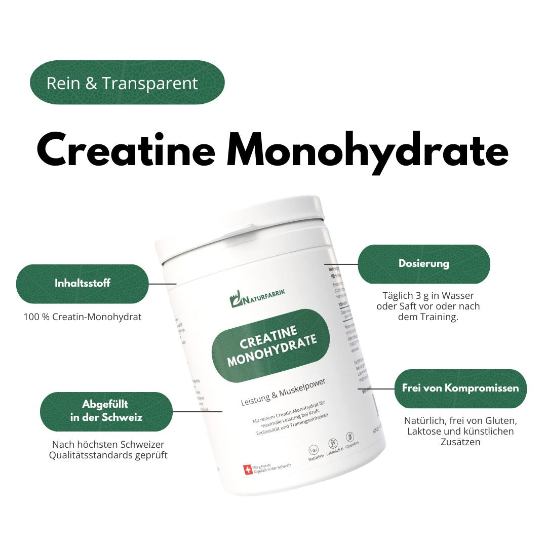 DrogerieMarkt24 - DrogerieMarkt24 NATURFABRIK Creatine Monohydrate 500 g - DrogerieMarkt24
