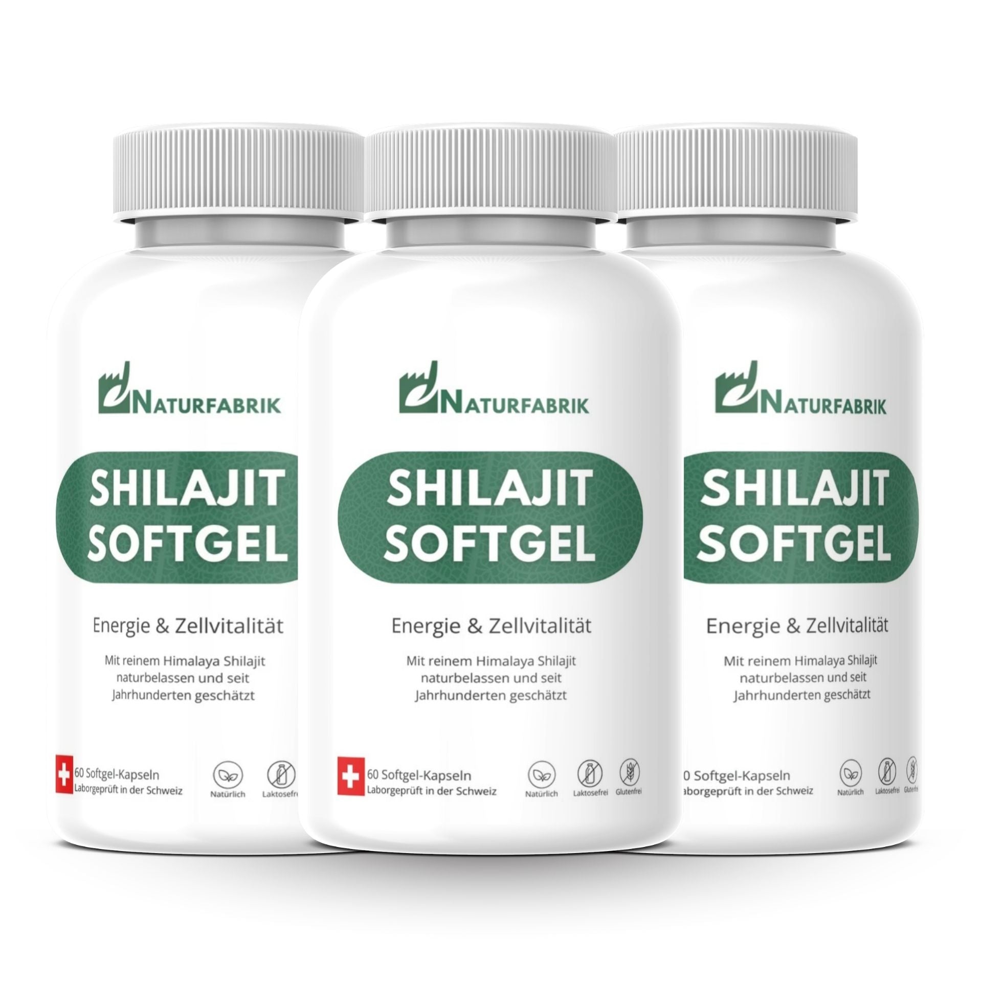 NATURFABRIK Shilajit Softgel Kapseln 180 Stück (3er)