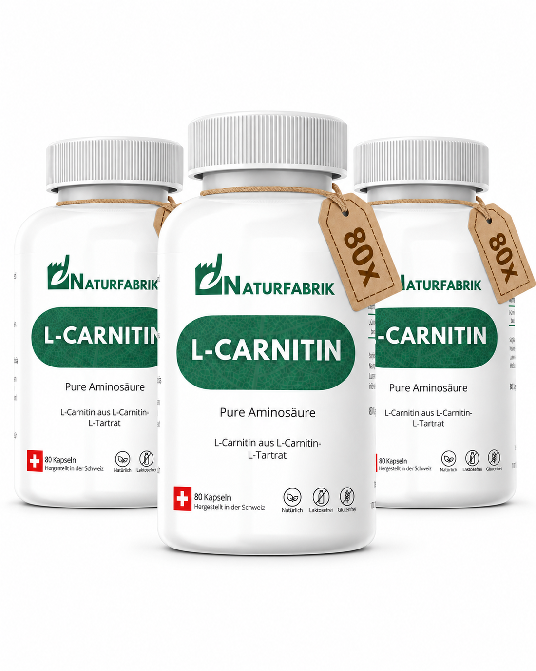 NATURFABRIK L-Carnitin 240 Kapseln Trio