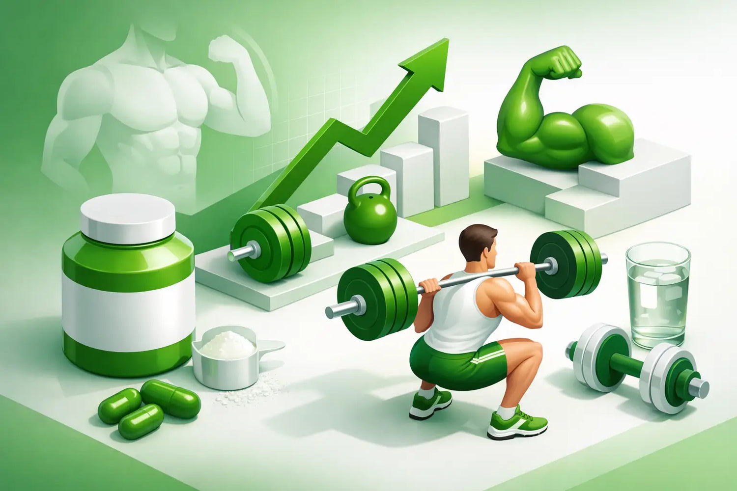 Kreatin-Erfolge im Krafttraining realistisch