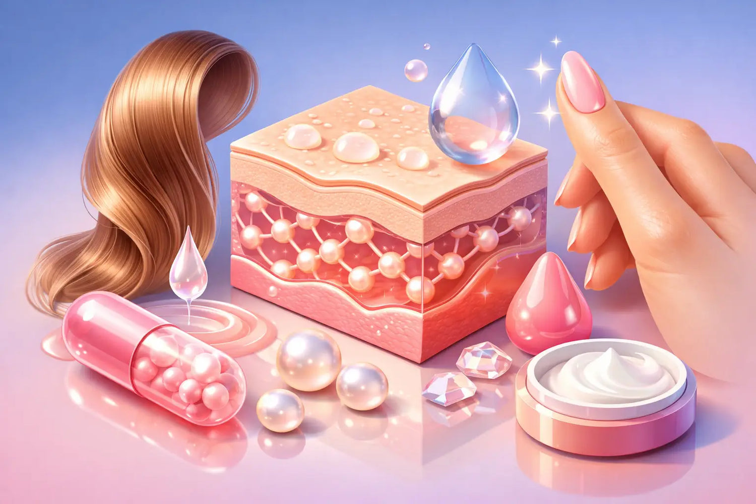 Collagen für Haut Haare Nägel - was bringt es?