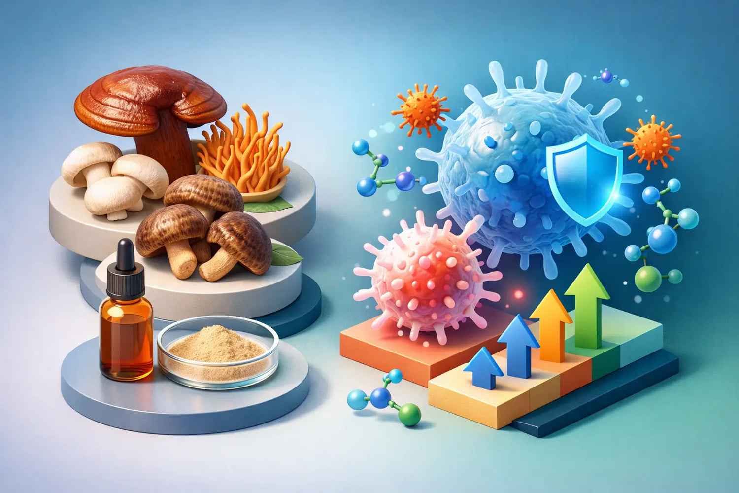Pilzextrakte fürs Immunsystem richtig einordnen