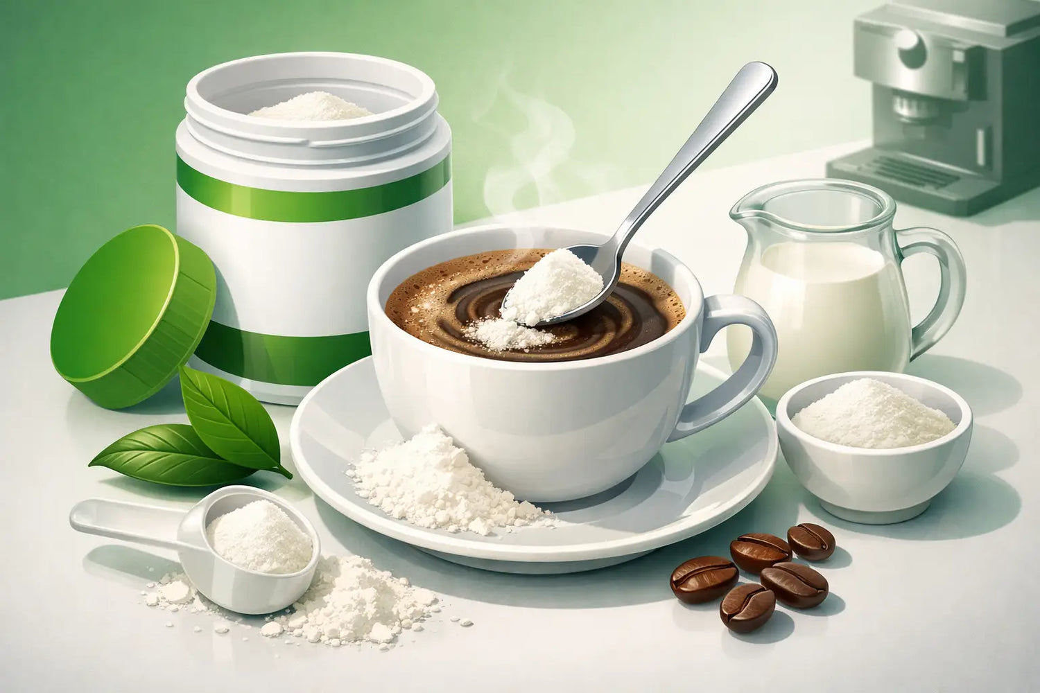 Kollagenpulver in Kaffee mischen - sinnvoll?