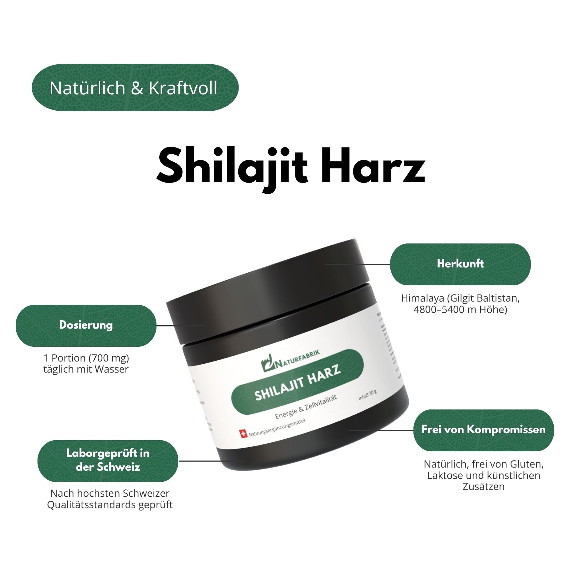 DrogerieMarkt24 - DrogerieMarkt24 NATURFABRIK Shilajit Harz 30 g - DrogerieMarkt24