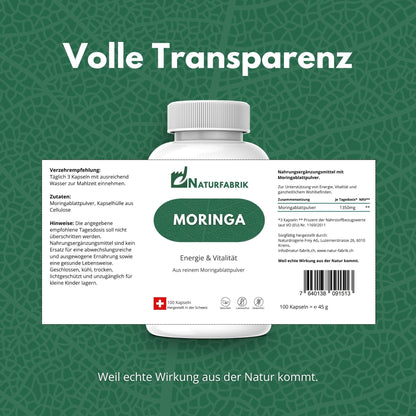 DrogerieMarkt24 - DrogerieMarkt24 NATURFABRIK Moringa Kapseln 100 Stk - DrogerieMarkt24