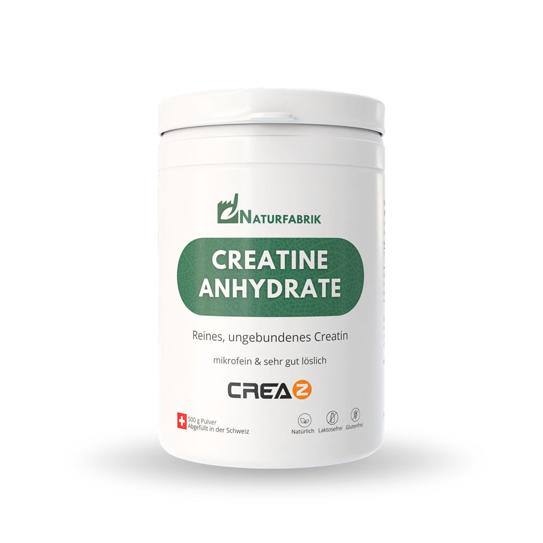 DrogerieMarkt24 - DrogerieMarkt24 NATURFABRIK Creatine Anhydrate CREAZ® 500 g - DrogerieMarkt24