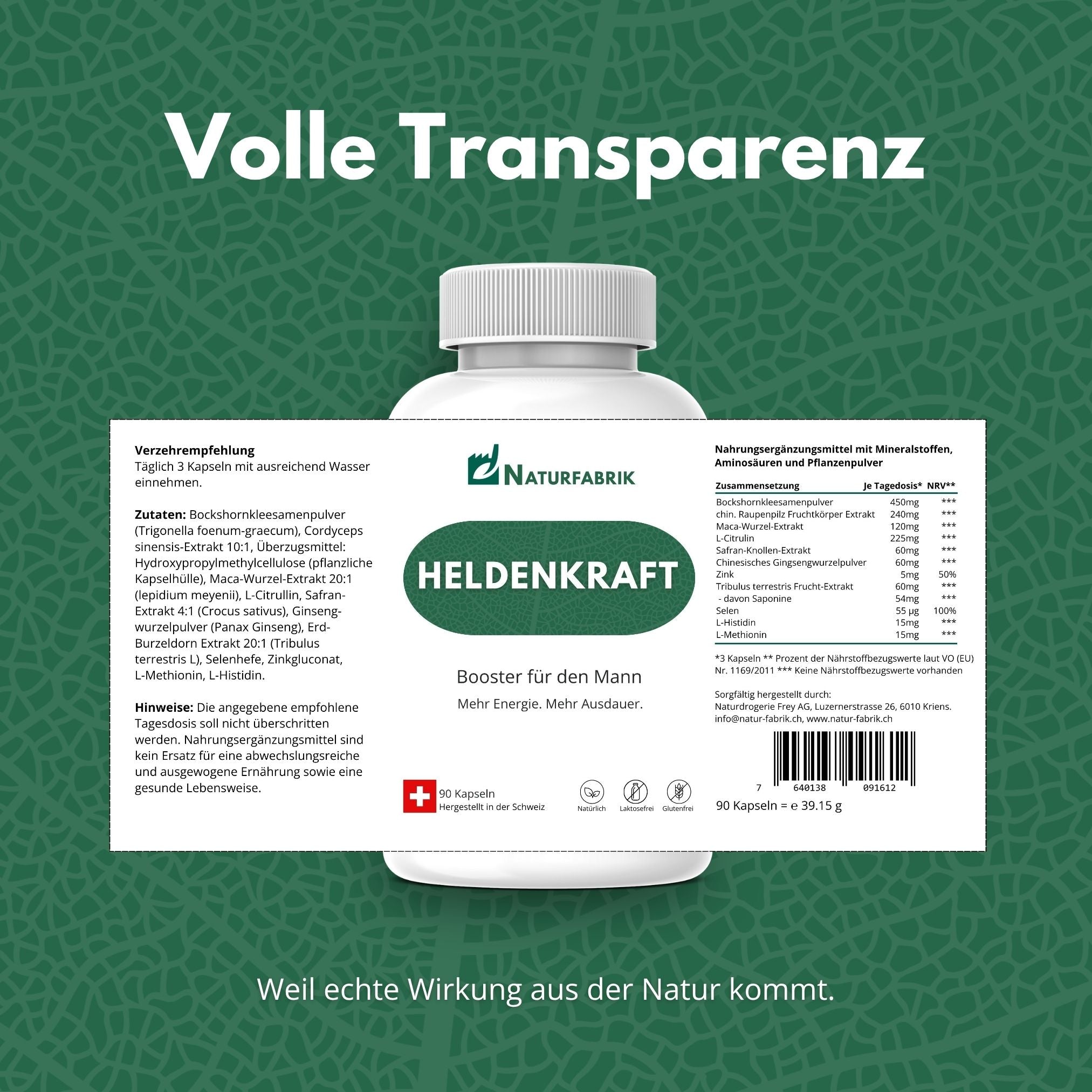 DrogerieMarkt24 - DrogerieMarkt24 NATURFABRIK Heldenkraft 90 Kapseln - DrogerieMarkt24