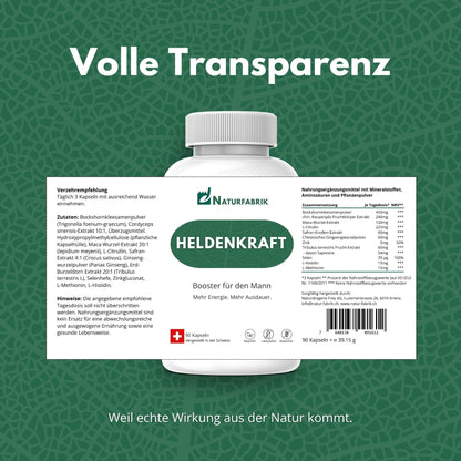 DrogerieMarkt24 - DrogerieMarkt24 NATURFABRIK Heldenkraft 90 Kapseln - DrogerieMarkt24