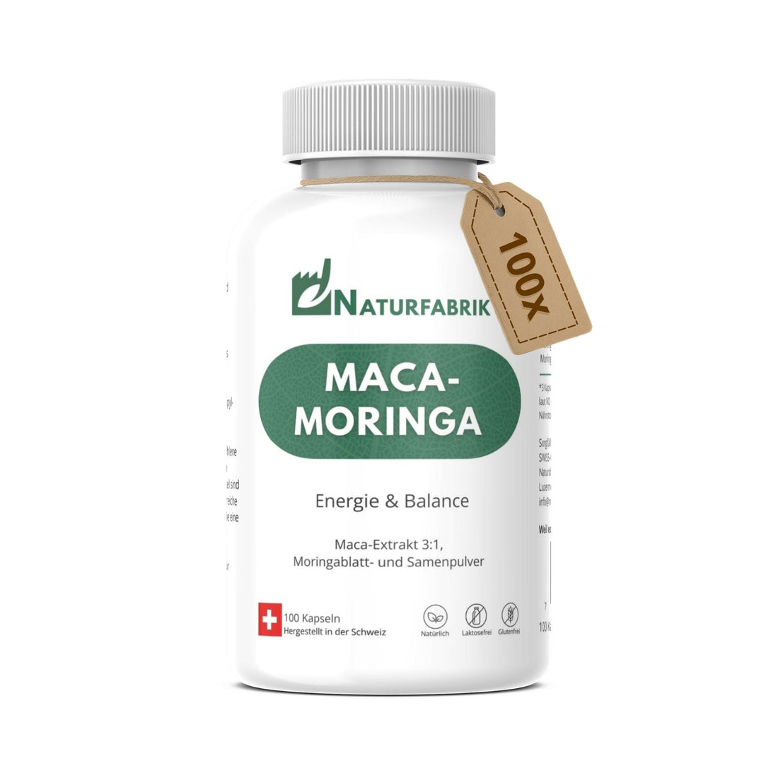 DrogerieMarkt24 - DrogerieMarkt24 NATURFABRIK Maca-Moringa Kapseln 100 Stk - DrogerieMarkt24