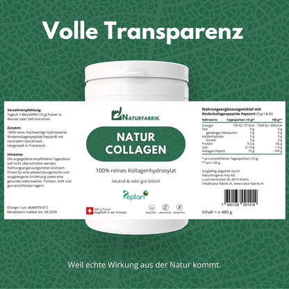 DrogerieMarkt24 - DrogerieMarkt24 Naturfabrik Natur Collagen Peptan® 480 g - DrogerieMarkt24