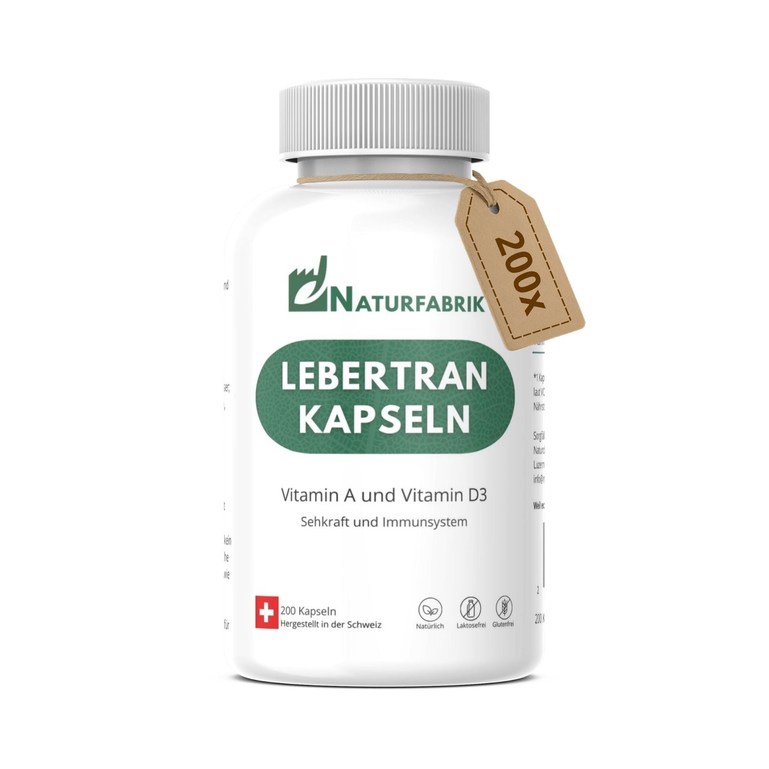 NATURFABRIK Lebertran Kapseln 200 Stück
