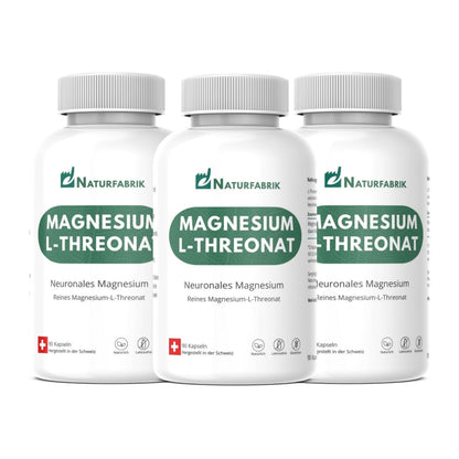 DrogerieMarkt24 - DrogerieMarkt24 NATURFABRIK Magnesium-L-Threonat Kapseln 270 Stück (3er) - DrogerieMarkt24