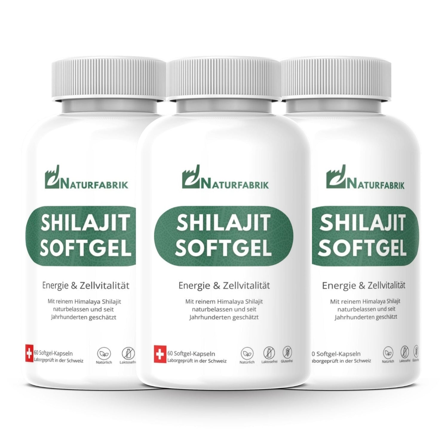 NATURFABRIK Shilajit Softgel Kapseln 180 Stück (3er)