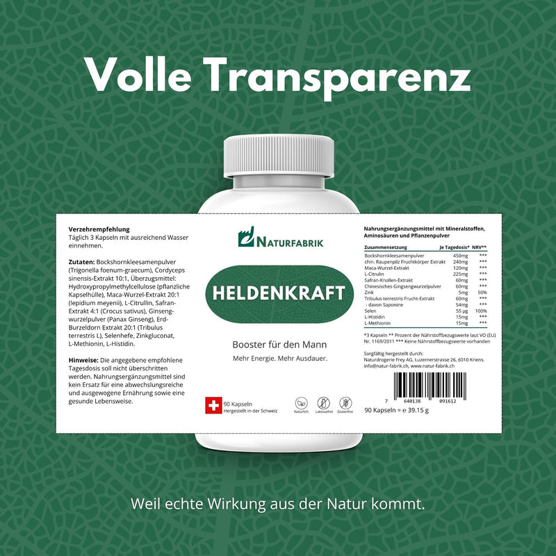 NATURFABRIK Heldenkraft 270 Kapseln (Trio)
