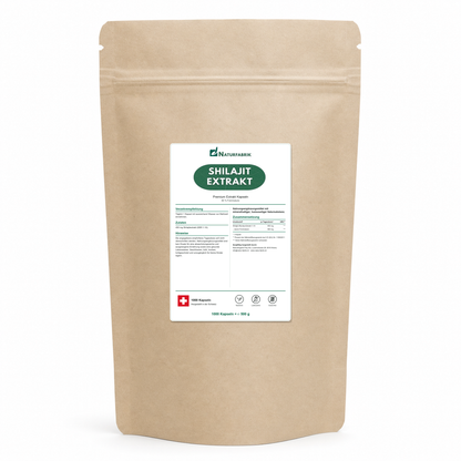 NATURFABRIK Shilajit Mumijo Extrakt Kapseln 1000 Kapseln (BULK Doybag)