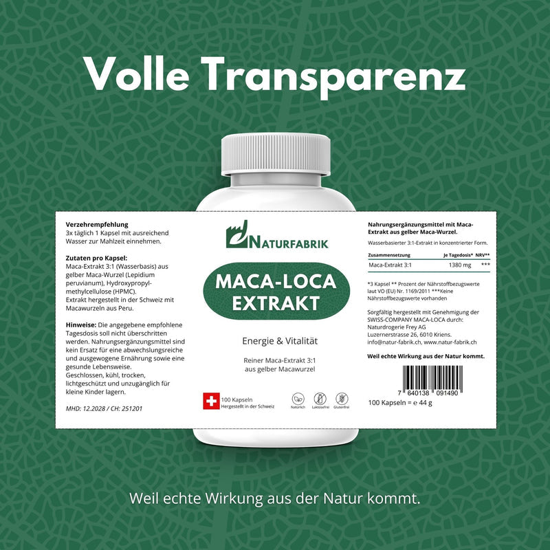 NATURFABRIK Maca-Loca Extrakt Kapseln 300 Stk (Trio)