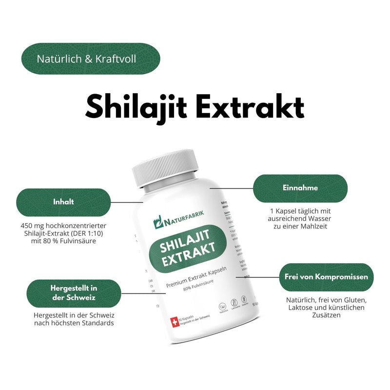 NATURFABRIK Shilajit Mumijo Extrakt Kapseln 270 Stk (Trio)