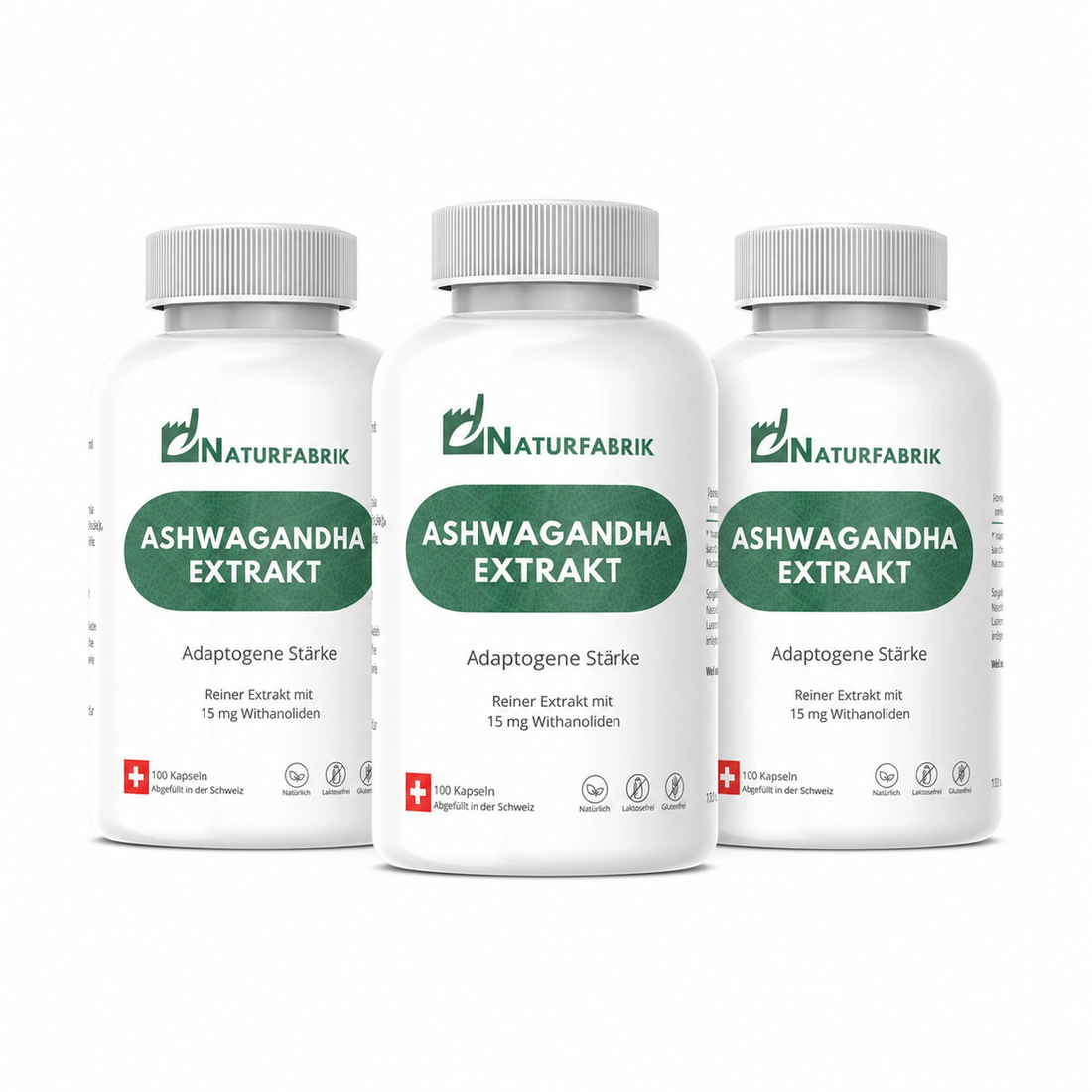 NATURFABRIK Ashwagandha Extrakt Kapseln 300 Stk (Trio)