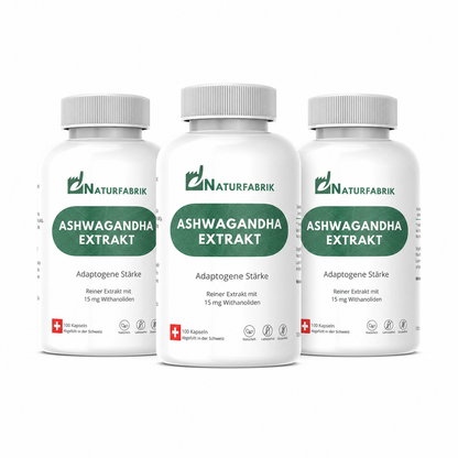NATURFABRIK Ashwagandha Extrakt Kapseln 300 Stk (Trio)