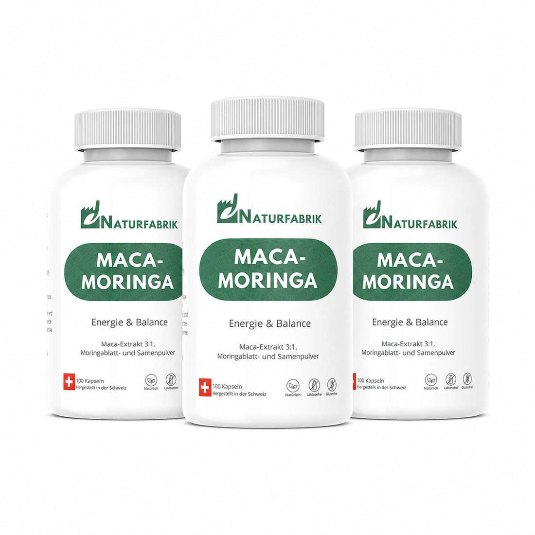 NATURFABRIK Maca-Moringa Kapseln 300 Stk (Trio)