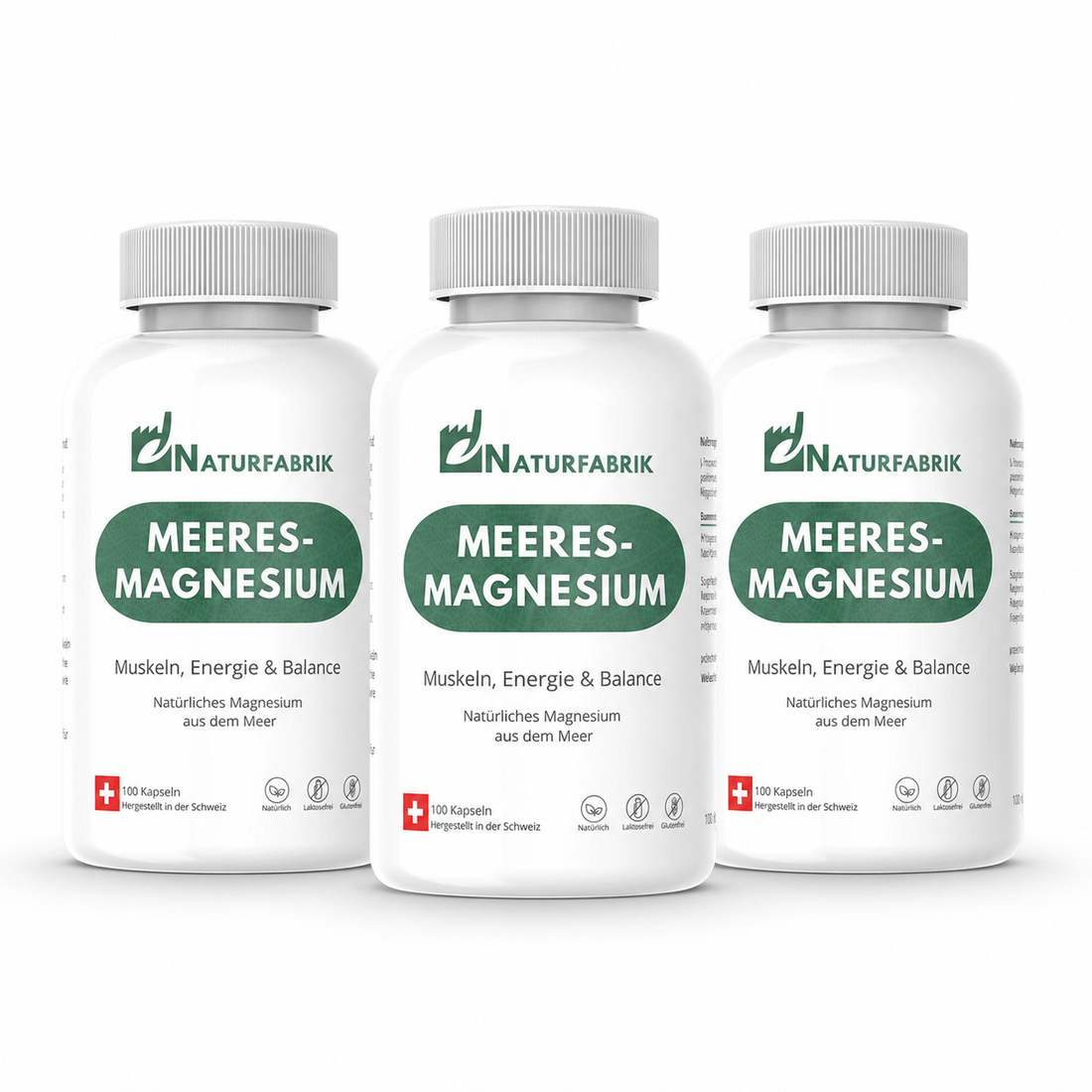 NATURFABRIK Meeresmagnesium Kapseln 300 Stk (Trio)