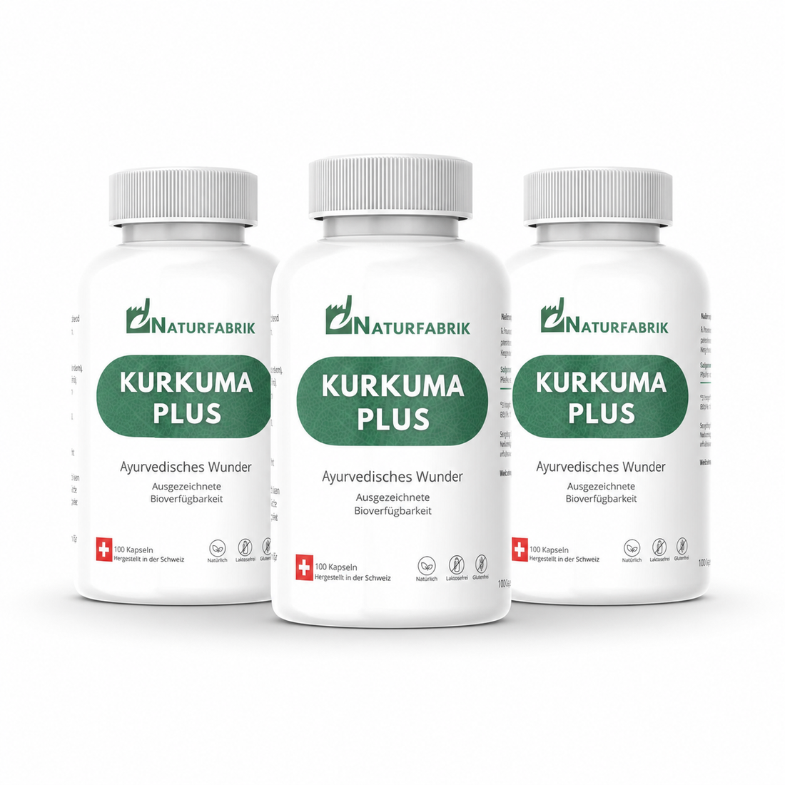 NATURFABRIK Kurkuma Plus Kapseln 300 Stk (Trio)