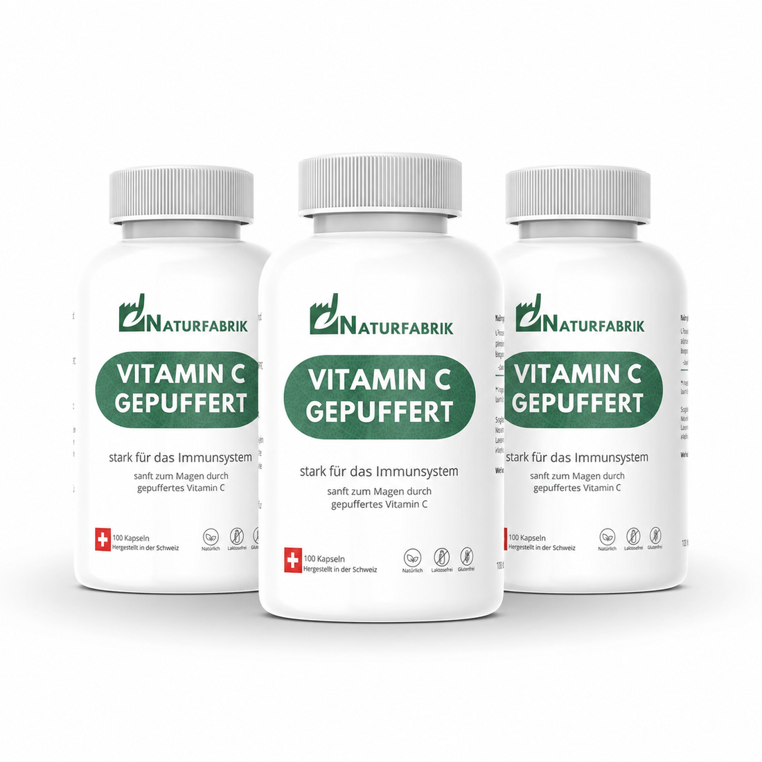 NATURFABRIK Vitamin C Gepuffert Kapseln 300 Stk (Trio)