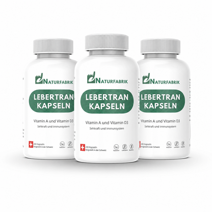 NATURFABRIK Lebertran Kapseln 600 Stück (Trio)