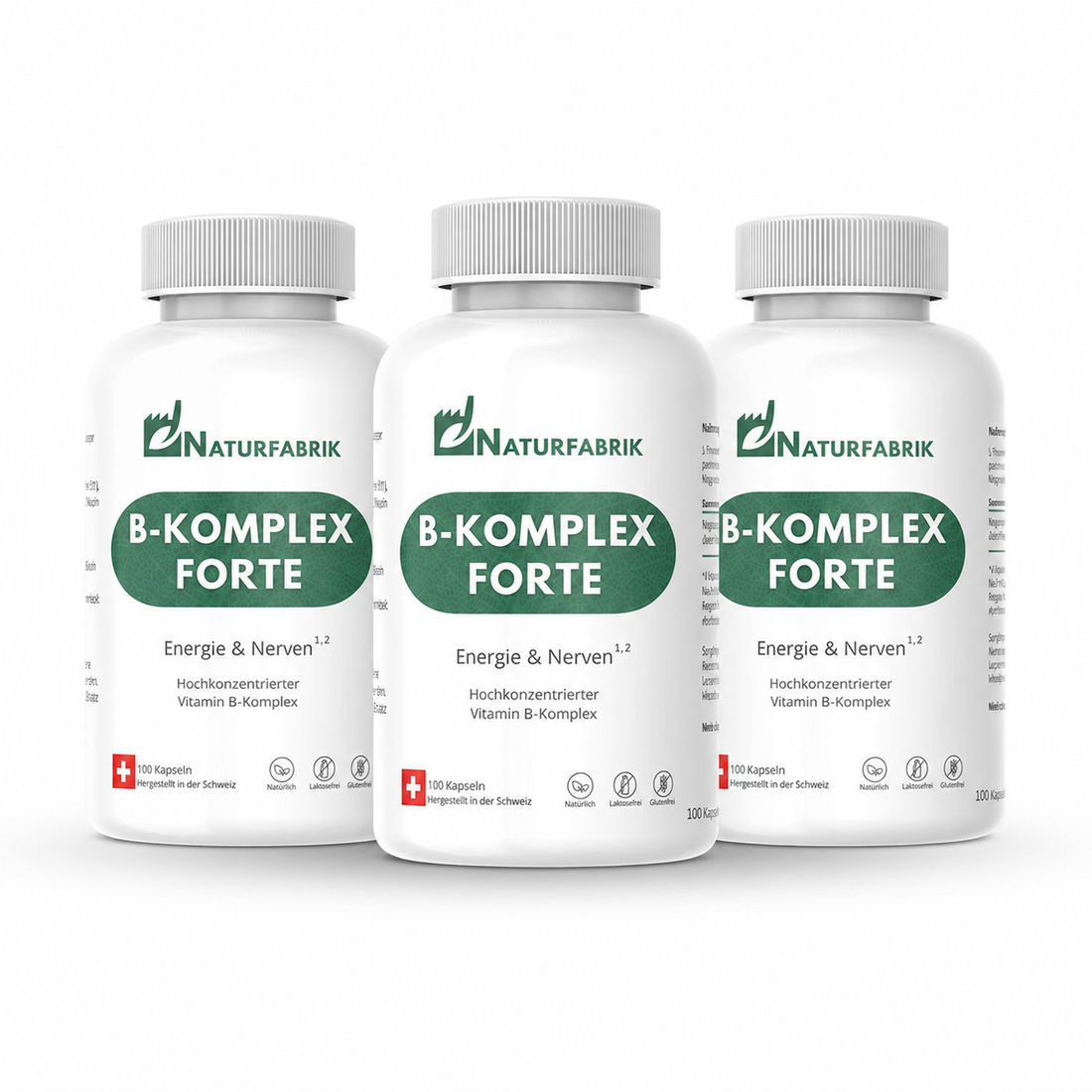 NATURFABRIK Vitamin B-Komplex Forte Kapseln 300 Stk (Trio)