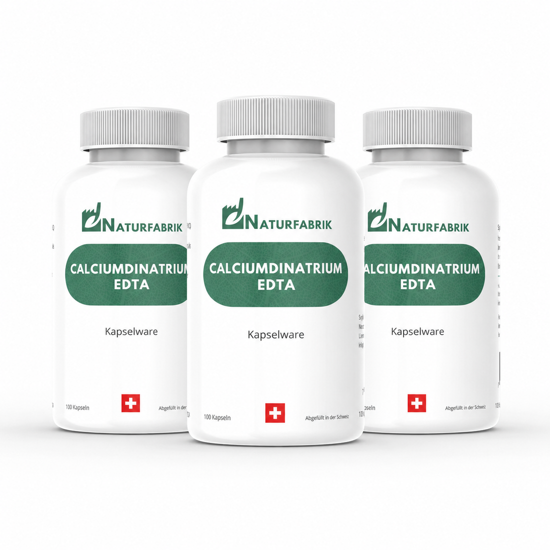 NATURFABRIK Calciumdinatrium EDTA Kapseln 300 Stück (Trio)